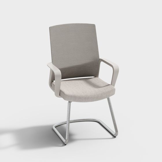 Brown Modern Office Chair 3D Model for Comfortable Workspaces
