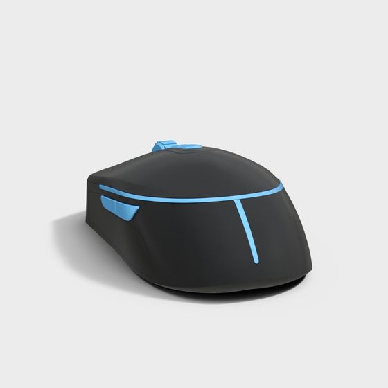 Futuristic Low-Poly Mouse 3D model