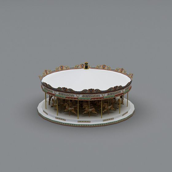 Dreamy Carousel 3D model