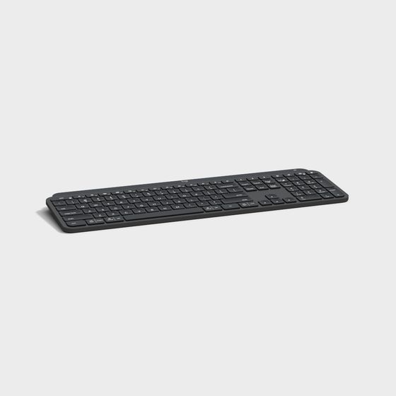 Elegant Low-Poly Keyboard 3D model
