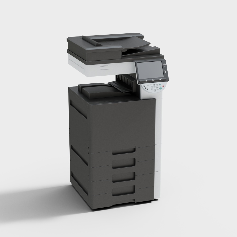 Realistic Low-Polygon Copier 3D model