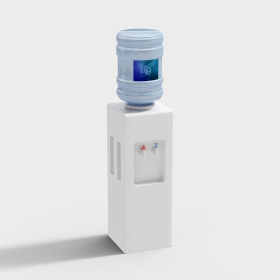 Stylish Water Dispenser 3D Model for Creative Projects