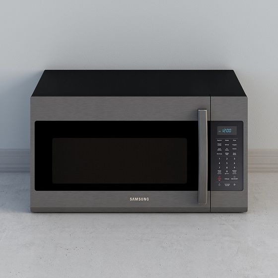 Sleek Samsung Microwave 3D Model for Modern Kitchens