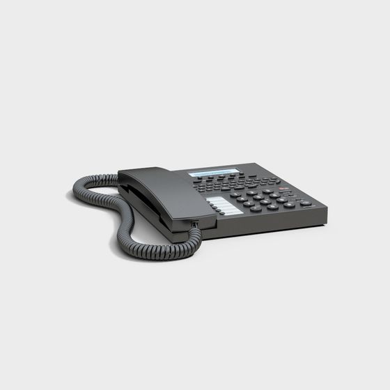 Classic Retro Telephone 3D Model