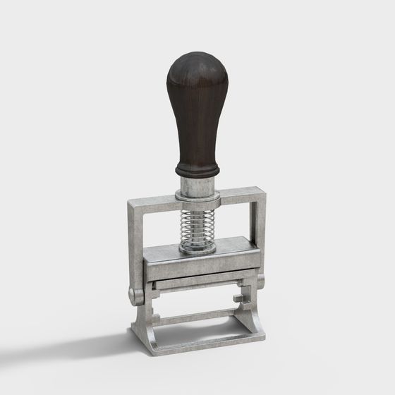 Vintage Industrial Press 3D model for Creative Projects