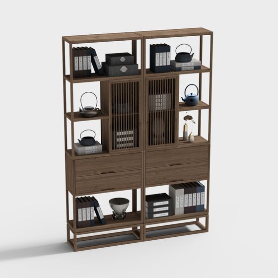 Urban Elegance Bookshelf 3D model