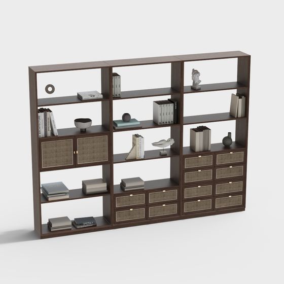 Urban Elegance Bookshelf 3D model