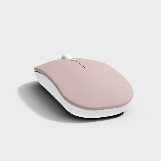 Sleek Low-Polygon 3D Mouse Model Design