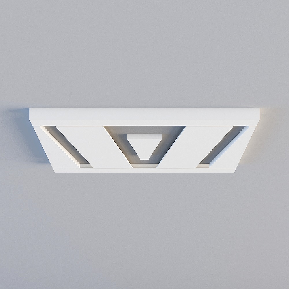 Modern Low-Poly Ceiling Decor Panel 3D model