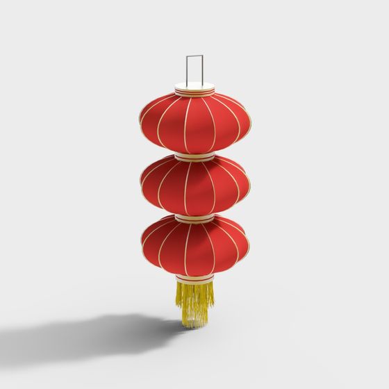 Chinese Red Lantern 3D Model – Vibrant Oriental Decor