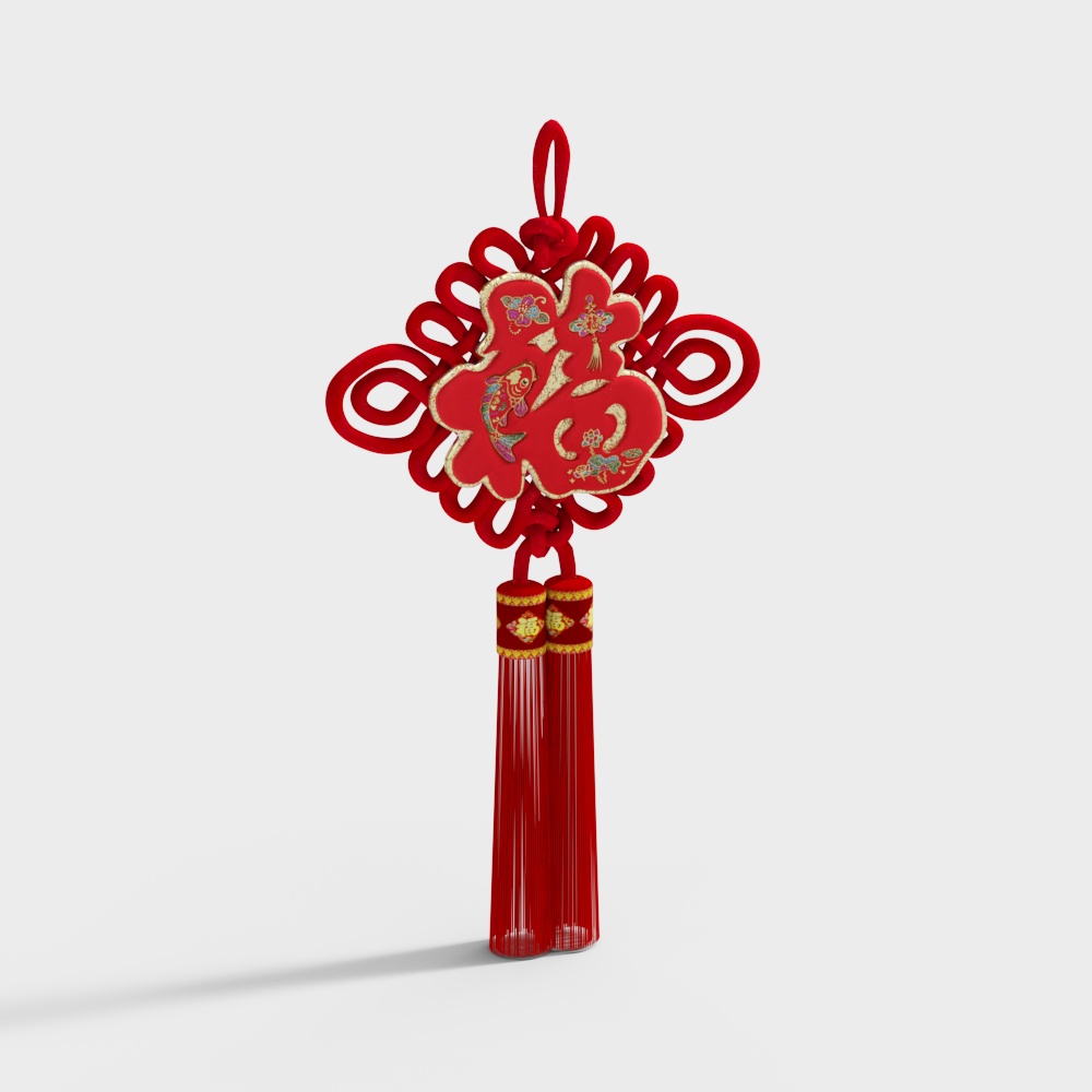 Chinese New Year Ornament 3D model