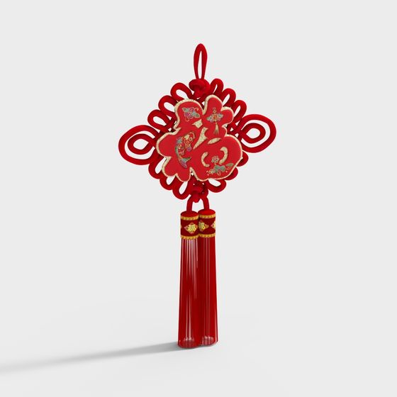 Chinese New Year Ornament 3D model
