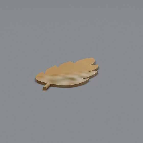 Low Poly High Detail Feather 3D model - 'Fallen Leaf'