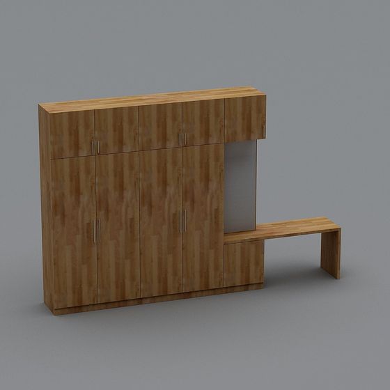 Urban Corner Storage Cabinet 3D model
