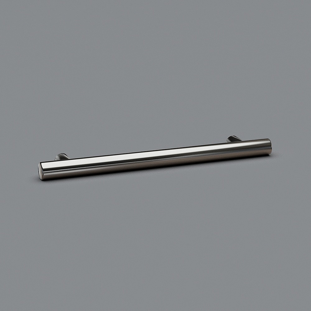 Elegant Low-Poly Metal Handle 3D model