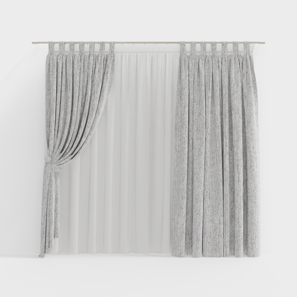 Комплект объемных штор