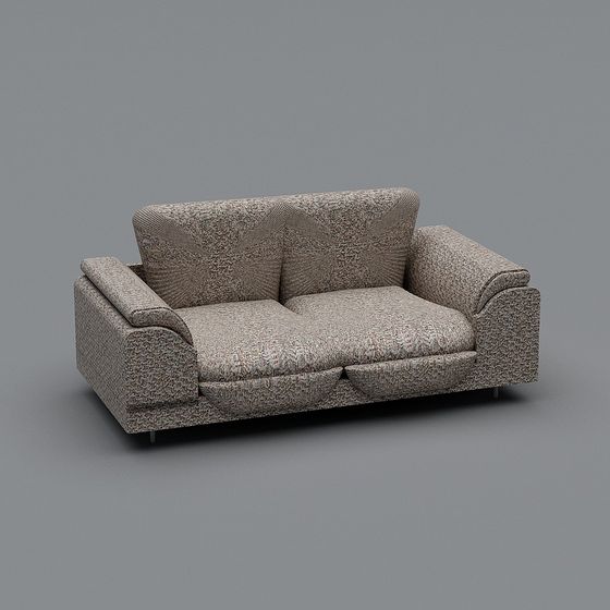 Retro Style Sofa 3D model for Modern Homes