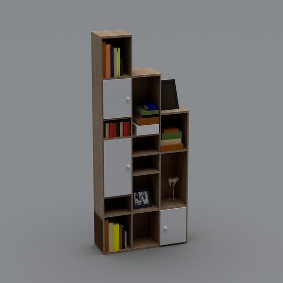 Staircase Bookshelf 3D model