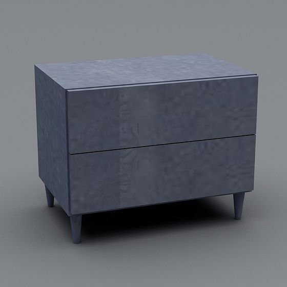 Elegant Low-Poly Nightstand 3D model