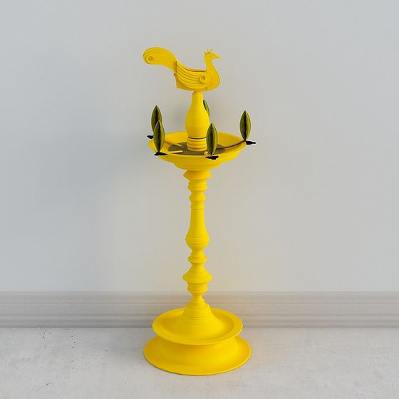 Vibrant Sunrise Candle Holder 3D model