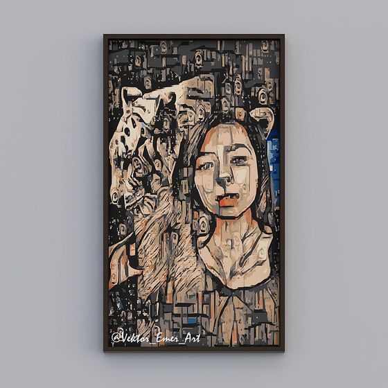 Mechanical Aesthetic Portrait 3D model