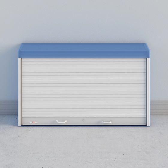 Stylish City Storage Cabinet 3D model