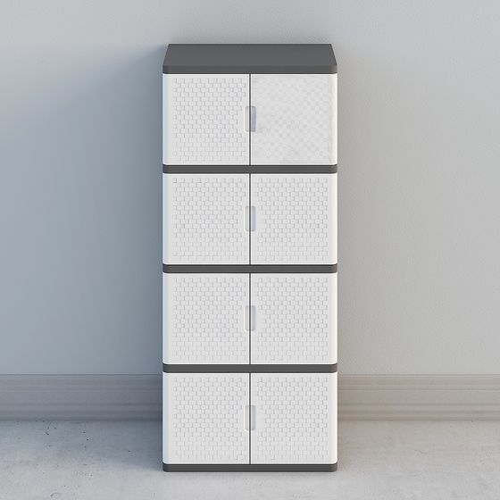Modern Minimalist Storage Cabinet 3D model