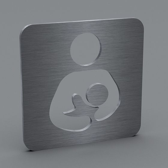 Urban Harmony Low Poly Style Logo 3D model