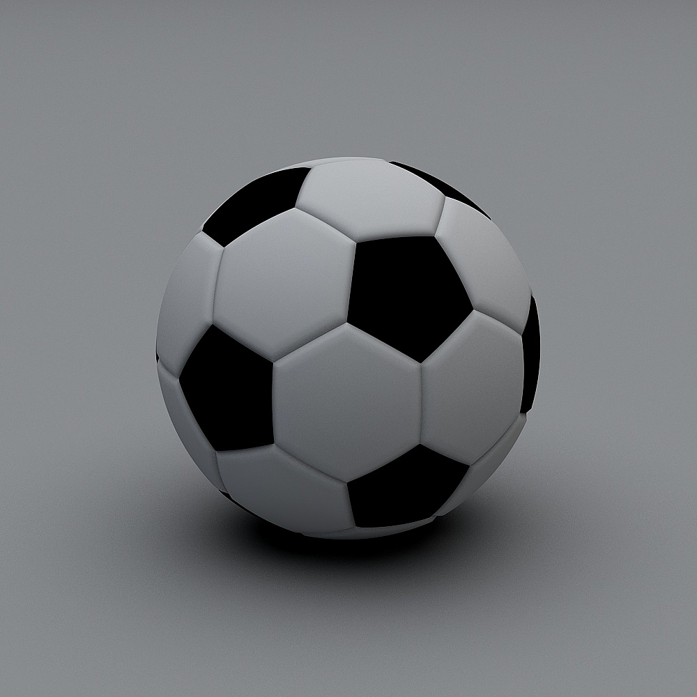 Classic Low-Poly Soccer Ball 3D model