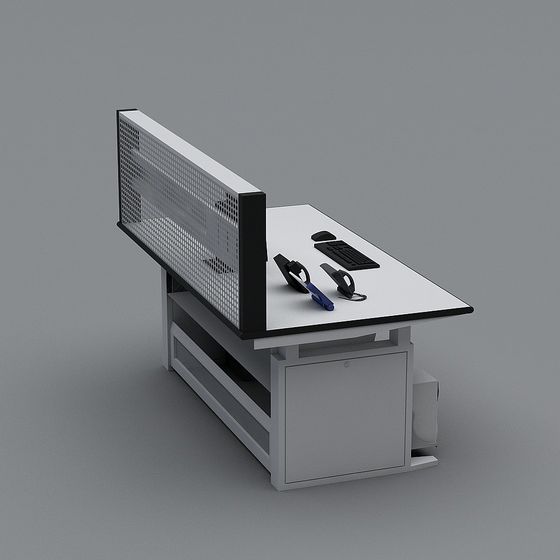 Minimalist Office Desk 3D model