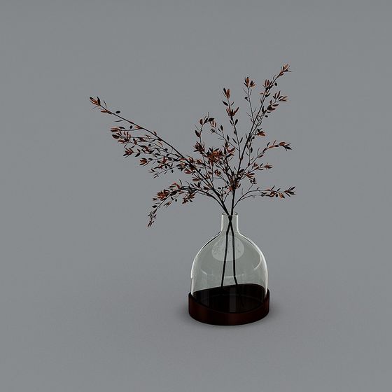 vase de branche d'olivier
