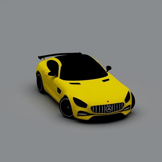 Speed Wing 3D model of a Vibrant Yellow Sports Car