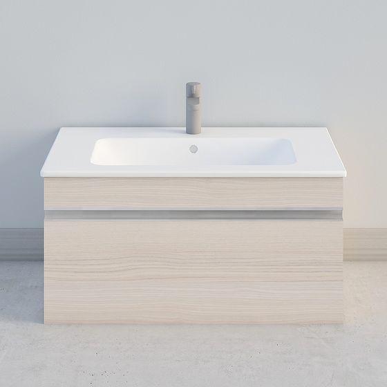 Modern Minimalist Bathroom Vanity 3D model
