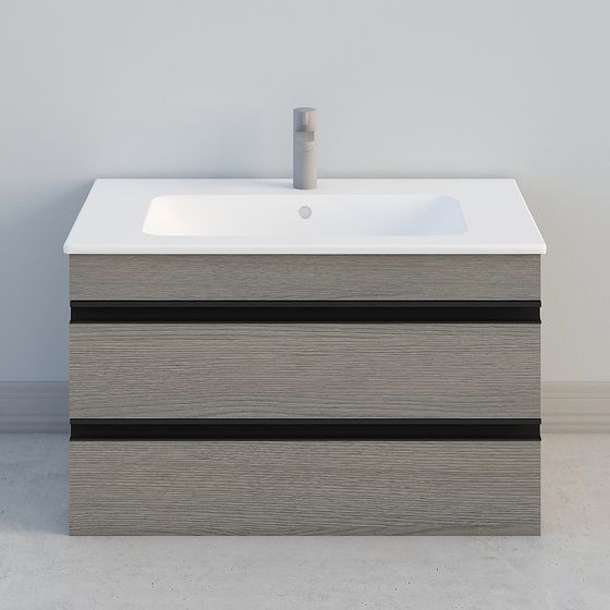 Elegant Modern Bathroom Vanity 3D model