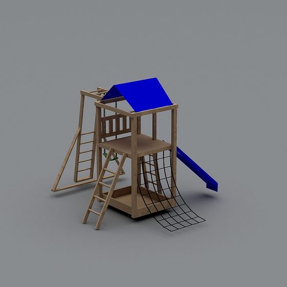 Colorful Children's Playground 3D model