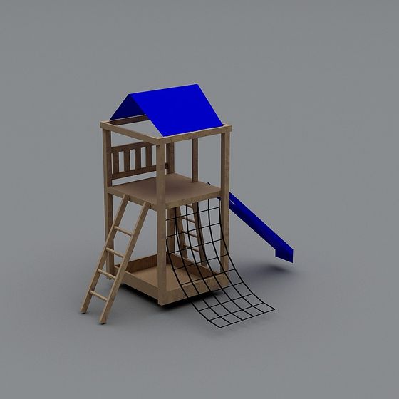 Charming Children's Play Tower 3D model