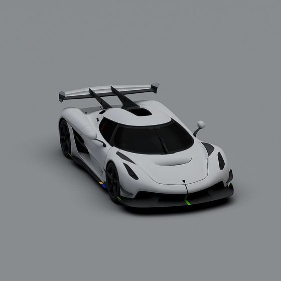 SpeedRacer High-Performance Racing Car 3D Model