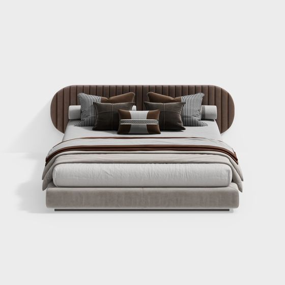 Urban Comfort 3D Model Bed for Contemporary Spaces