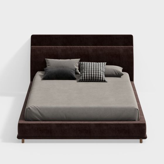 Urban Comfort 3D model Bed for Modern Homes