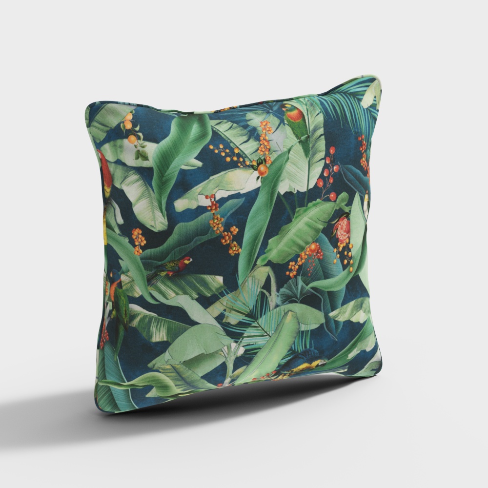 Jungle Paradise Pillow 3D model