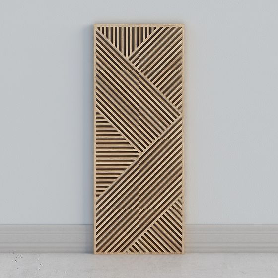 Diagonal Lattice Panel 3D Model