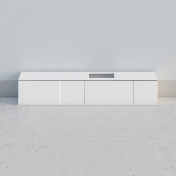 Urban Minimalist TV Stand 3D model