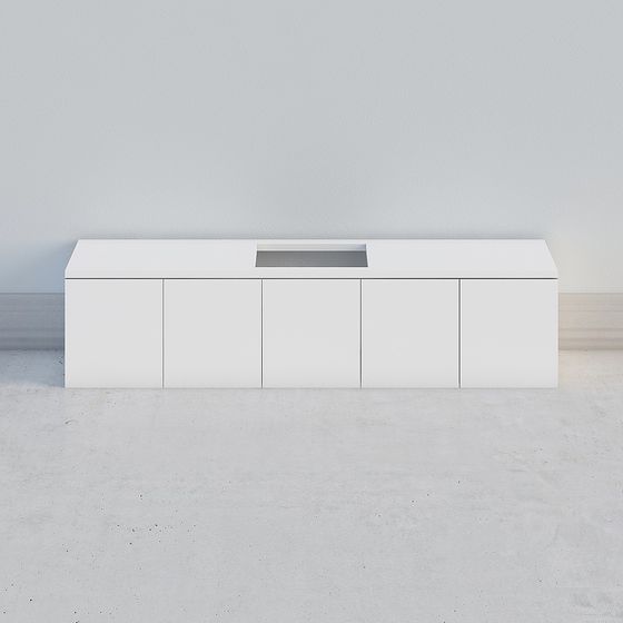 2000 Hängendes Waschbecken Unterbau