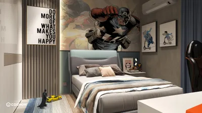 Inspiring Captain America Themed Bedroom