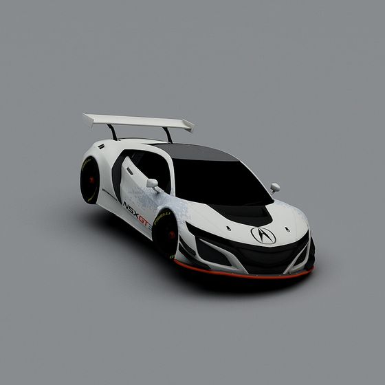 NSX GT Low Poly 3D model
