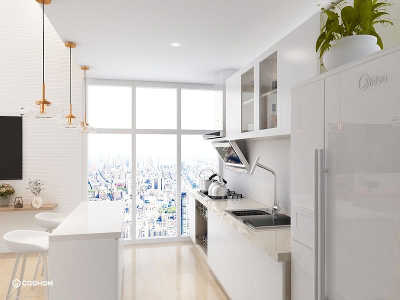 Contemporary White Kitchen with Modern Ideas