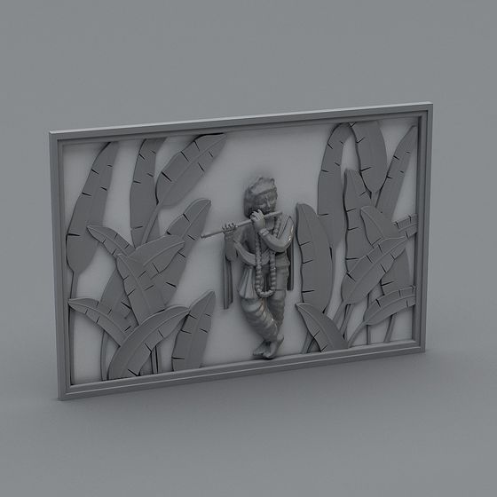 The Flutist in the Forest 3D model