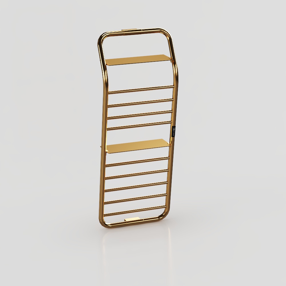 High-end modern model-carbon fiber electric towel rack-L07 brushed gold