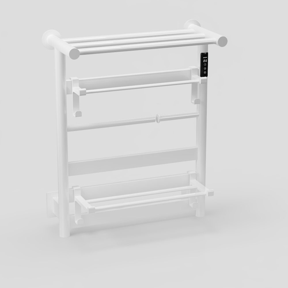 High-end modern model-carbon fiber electric towel rack-GL09 high-gloss white