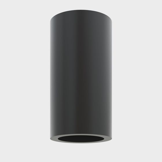 Sleek Black Cylinder 3D model Design